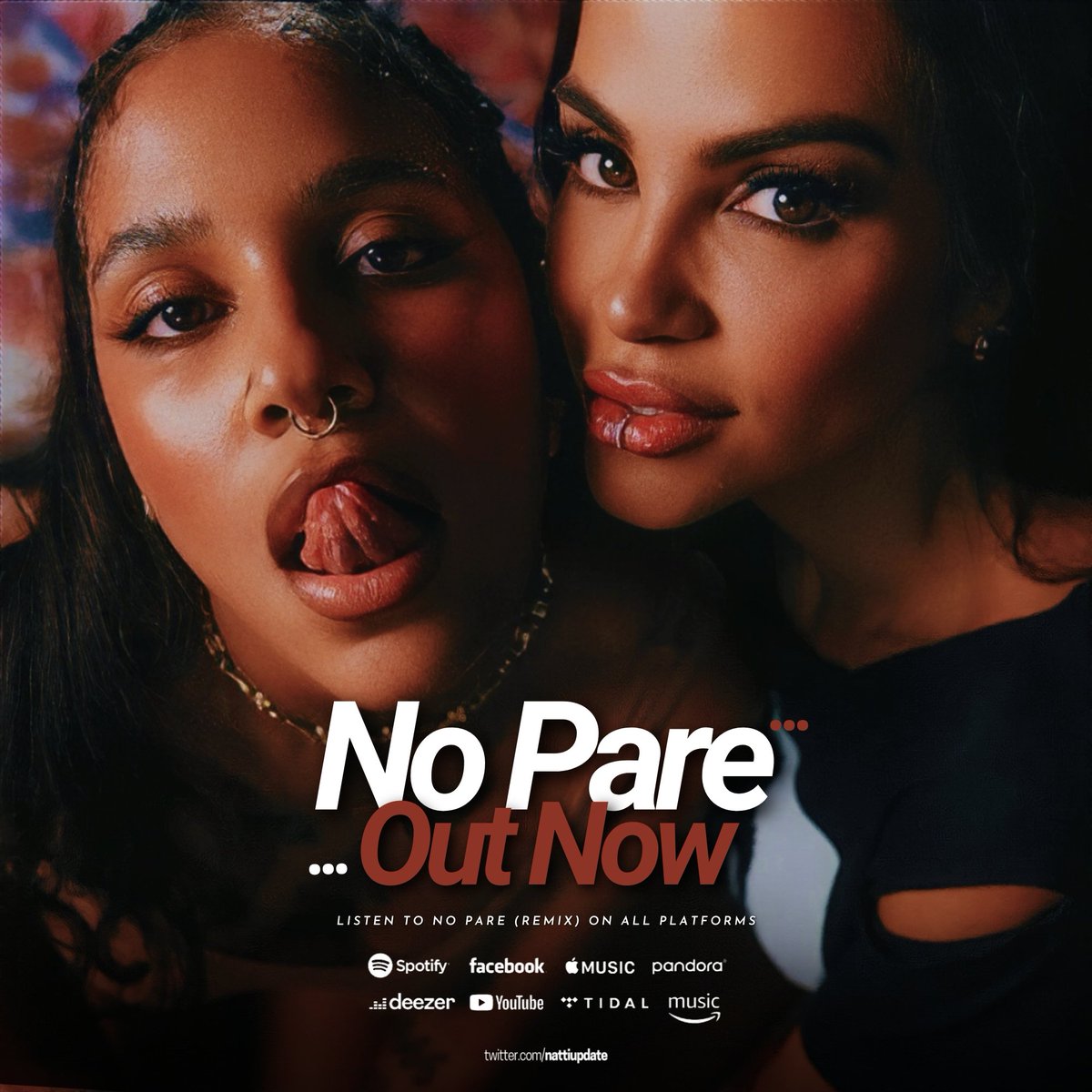“No Pare (Remix)” de Natti Natasha feat Tokischa ya está disponible en todas las plataformas digitales.