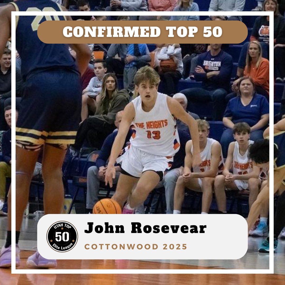 🚨 John Rosevear 🚨 2023 Confirmed Utah Top 50 Player #utahtop50 #ironsharpensiron