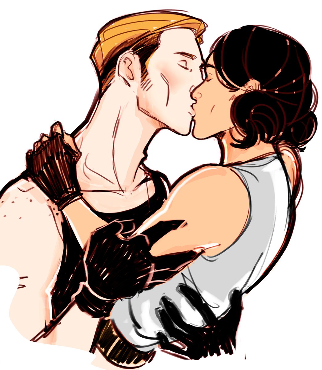 lilithsaur's tweet image. when engineers and tinkerers kiss uwu #gingerrose #lilithART