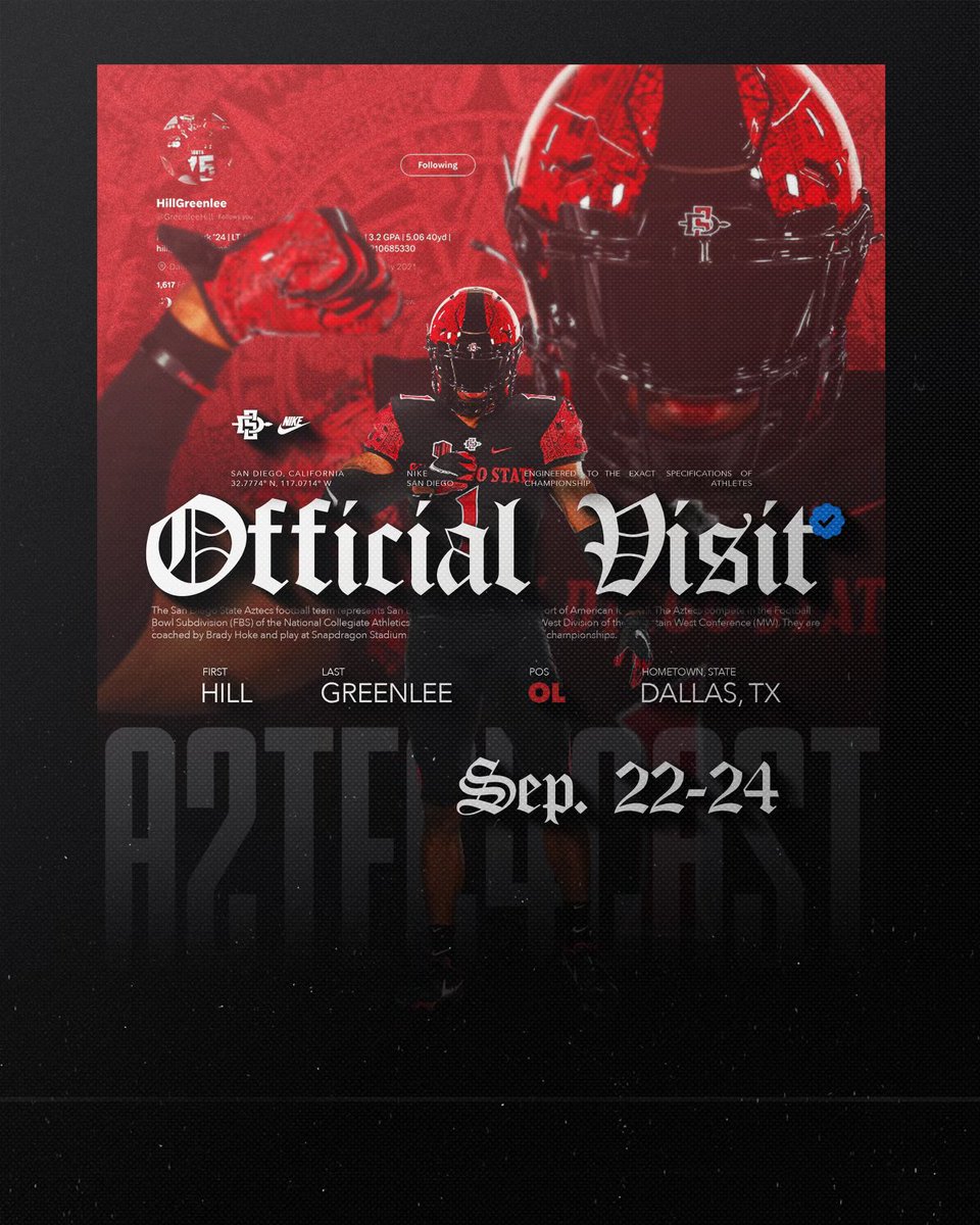 Headed to San Diego… 🔴⚫️ #GoAztecs <a href="/AztecFB/">San Diego State Football</a>