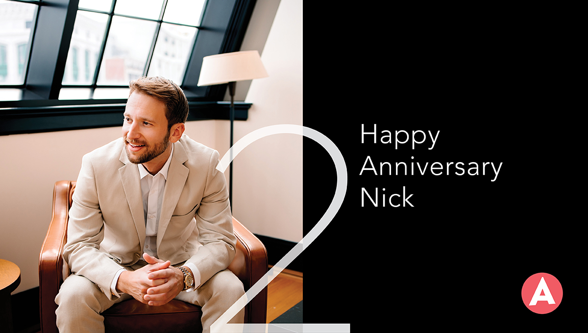 Today we’re celebrating our Human Resources and Operations Specialist, Nick Gonella, on his second ‘Foilerversary! Nick is always finding creative ways to make our whole team feel supported and capable of doing their best work.

Thanks for all you do, Nick!