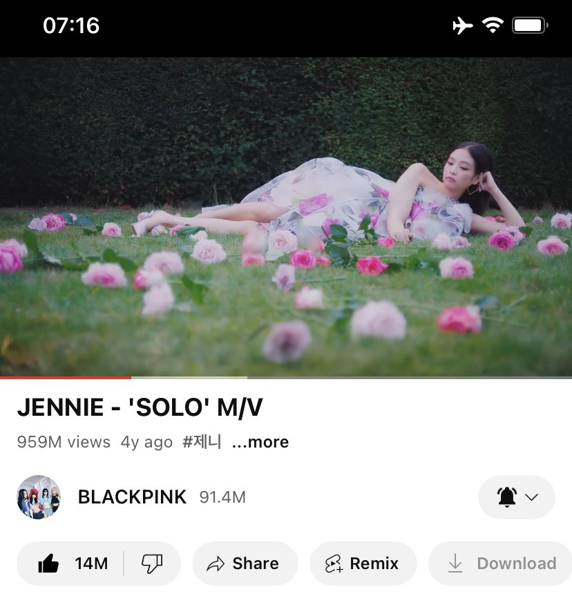 ตื่นแล้วอย่าลืมสตรีมโซโล่นะคะทุกคน จะ 960M แล้ว แต่เรายังไม่ได้เลย วันนี้ยอดวิวเราขึ้นช้ามาก แต่จะเป็นปกติของช่วงเช้า เมื่อวานเราได้ตั้ง 500K รู้ว่ามันยากมากแต่อย่างน้อยต้องไม่ต่ำกว่า 350K ทุกวัน 400K กำไร 500K+ ของขวัญให้เจนนี่🥰

🔗 youtu.be/b73BI9eUkjM?si…

#SOLOTO1BILLION