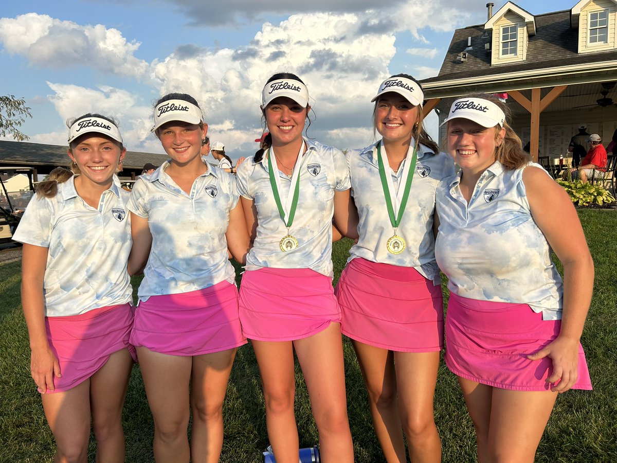 Tolton Girls finish 4th today in the Angel Classic with team score and new school record 301! 
Audrey was 2nd today with 66, Kate 69, Catherine 82, Savanna 84 and Addie 106
Great job today!