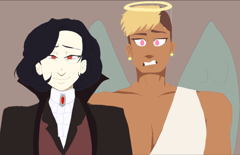 noasdev's tweet photo. Characters for Spooktober☺️ #vndev #visualnovel https://t.co/DBisK8WRik