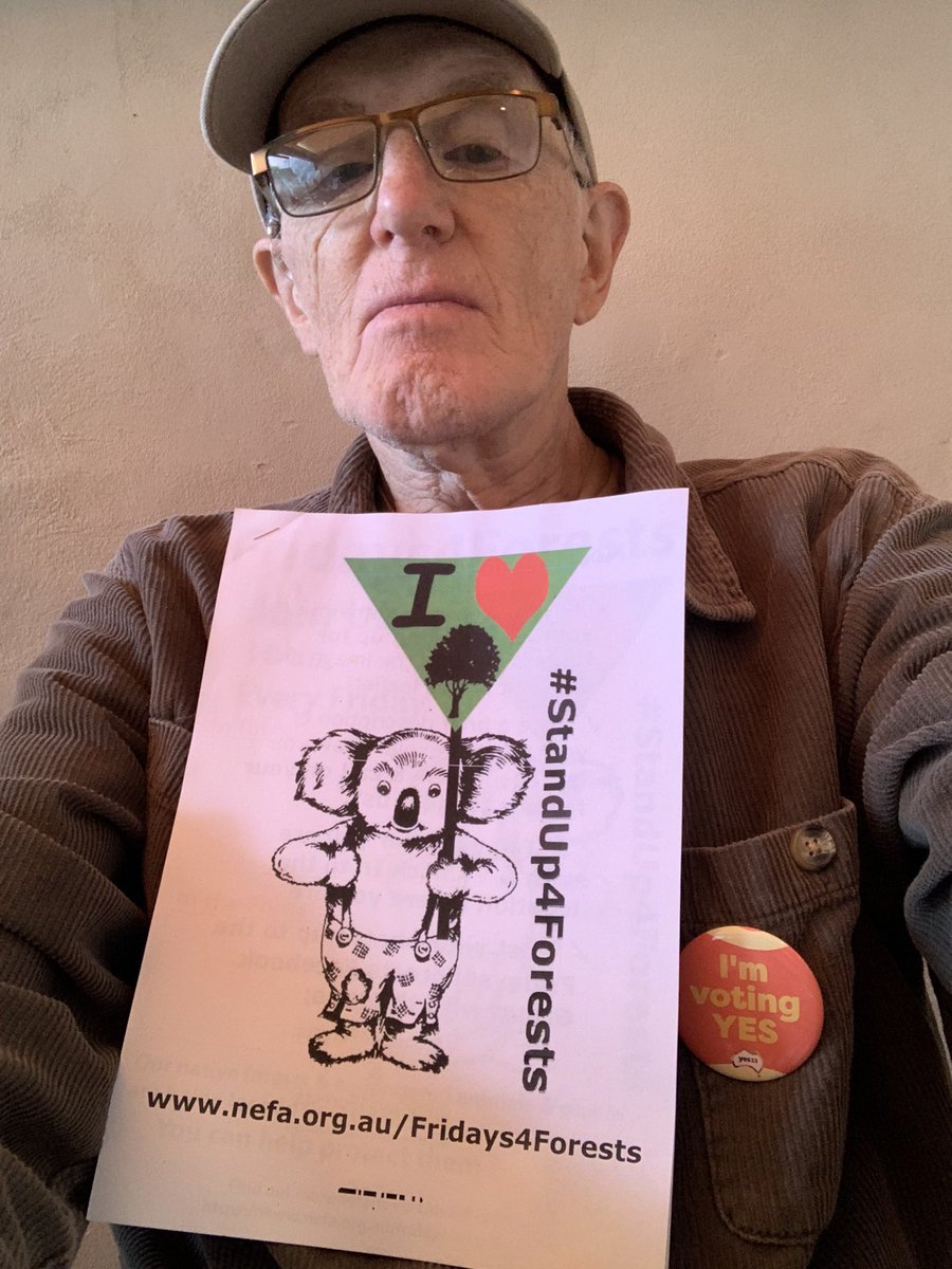 Standing up for forests. At meeting with Fridays 4 Forests at The Garden Plate cafe Lismore 23/9/23. #standup4forests #fridaysforforests