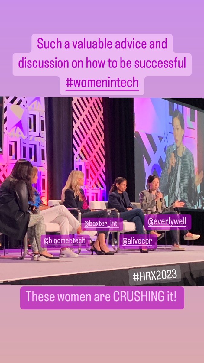 Pearls upon pearls upon pearls from this outstanding panel! 

#WomeninTech #HRX2023