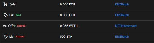 Doyoudomain's tweet photo. @EnsSalesBot Possible fat finger

 500 ETH listed 4 months ago

.500 ETH listed today https://t.co/6zmFOforuH