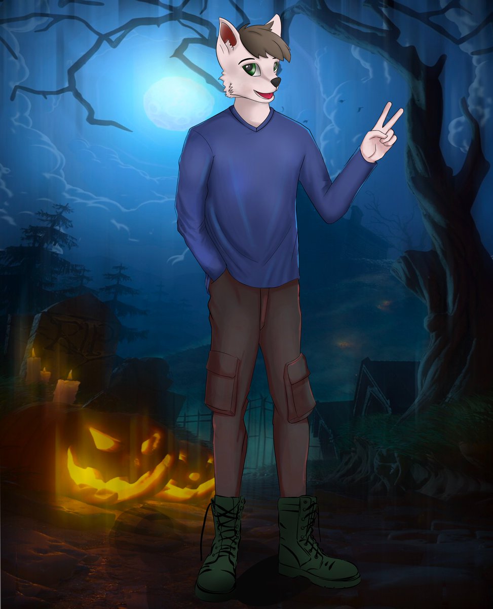stagedwolf's tweet photo. Shout out to X-Men (@men0001_x) for making this awsome piece of halloween art https://t.co/Q3U1oeG6Le