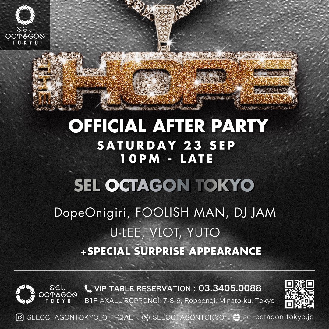 junto_2's tweet photo. #THEHOPE afterparty at #seloctagontokyo

ゲスト希望の方はDMもしくはリプライください！

#guest #guestlist  #nightclub #roppongi #tokyo #クラブゲスト #クラブゲスト情報 #ゲスト #クラブ #ナイトクラブ #ナイトアウト #monyhorse #オクタゴン https://t.co/305uyM1e36