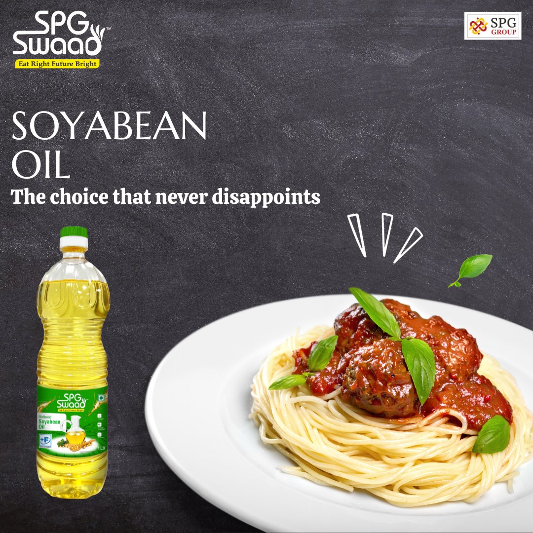 SpgConsumer's tweet photo. Elevate your culinary experience with SPG Swaad Refined Soybean Oil – The choice that never disappoints! 🍽️ Discover the secret to mouthwatering dishes and healthier cooking.
#SPGSwaad #CookingPerfection #HealthyEating #FoodieDelights" https://t.co/206D4abEOL
