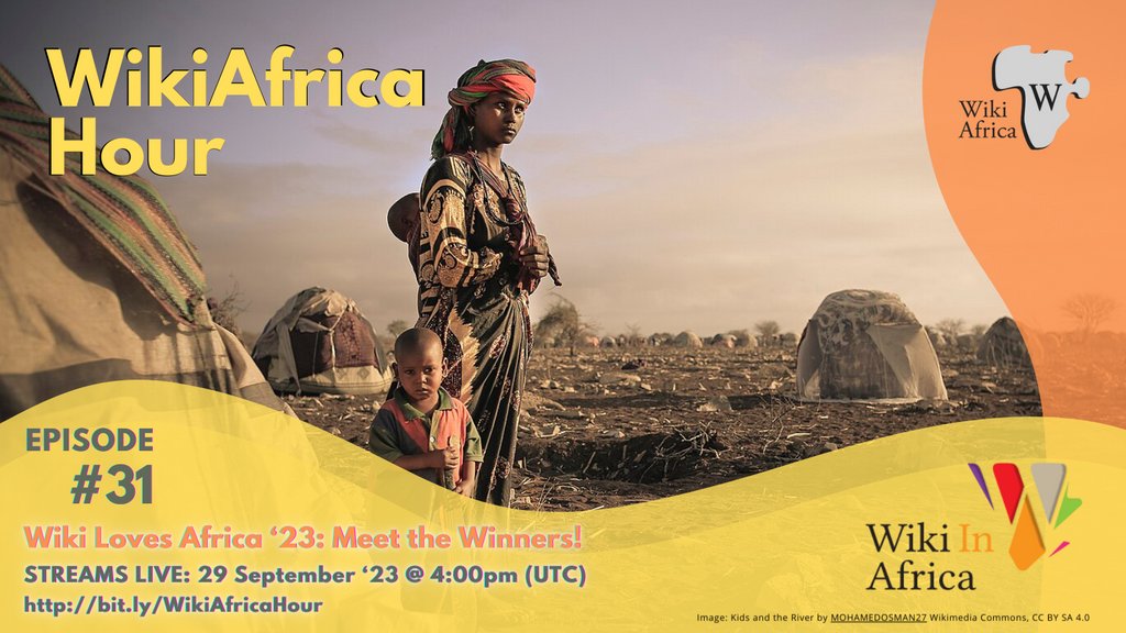 Wiki In Africa (@wikiafrica) on Twitter photo Got a question for this years #WikiLovesAfrica winners?
Meet the #photographers and #filmmakers behind the lenses of this year's winners on #WikiAfricaHour, 29 Sept @4PM UCT >> bit.ly/WikiAfricaHour
<a href="/Alaminjos/">Alamin Mohammed</a> <a href="/Somoni_/">Green Wilfred Somoni</a> @ATA_Officially_ @sanimaikatanga_photography <a href="/mankosh_/">Mohamed Osman</a> Got a question for this years #WikiLovesAfrica winners?
Meet the #photographers and #filmmakers behind the lenses of this year's winners on #WikiAfricaHour, 29 Sept @4PM UCT >> bit.ly/WikiAfricaHour
<a href="/Alaminjos/">Alamin Mohammed</a> <a href="/Somoni_/">Green Wilfred Somoni</a> @ATA_Officially_ @sanimaikatanga_photography <a href="/mankosh_/">Mohamed Osman</a>