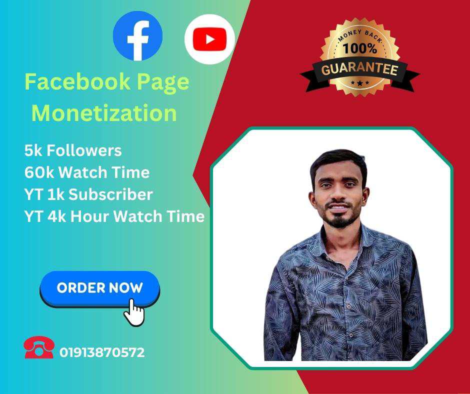 5k real followers and 60k watch time real and organically inbox if anyone likes it ✅ Inshallah monetization will happen

➡️Instagram 5k follower 
➡️Tiktok Account Grow 5k follower+ like
➡️YouTube 4,000 hours of watchtime
➡️YouTube 1,000 Subscribe