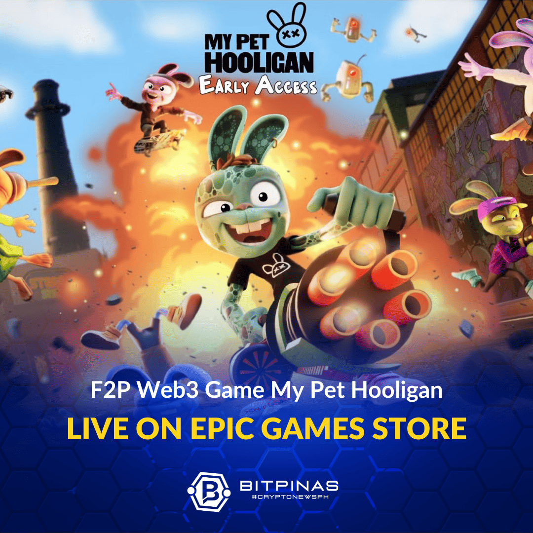bitpinas's tweet photo. Web3 Free-to-Play Game @mypethooligan now live on Epic Games Store! https://t.co/4jJmADpq81
#CryptoPH #CryptoNewsPH #Crypto #Web3 #MPH #AMGI https://t.co/wAjwkV6S46