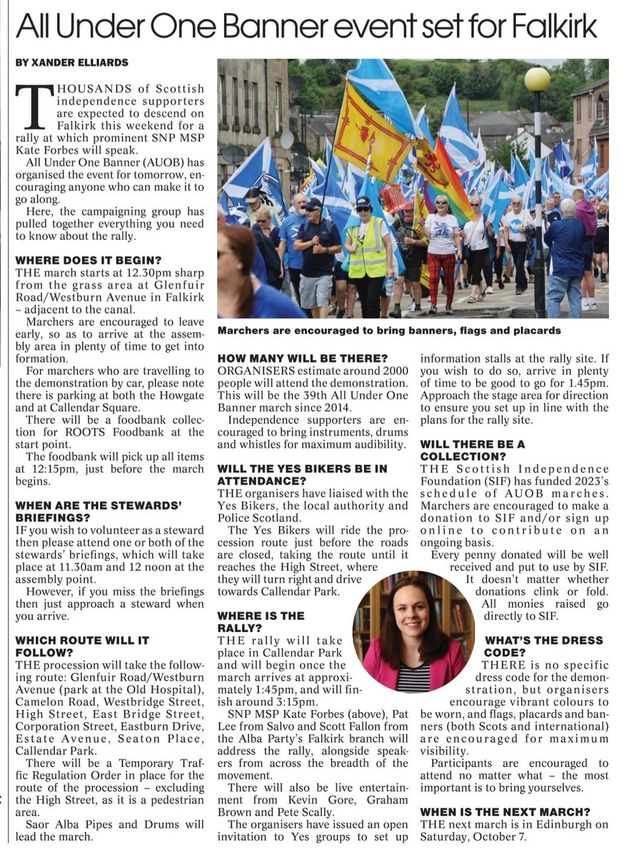 AUOBNOW's tweet photo. TOMORROW WE MARCH πππ
MAKE SURE TO ATTEND THE NATIONAL DEMONSTRATION FOR SELF DETERMINATION.
MARCH FOR INDEPENDENCE π΄σ §σ ’σ ³σ £σ ΄σ Ώ
FALKIRK - SATURDAY 23 SEPTEMBER
#AUOBFalkirk https://t.co/p7fR3FR0om