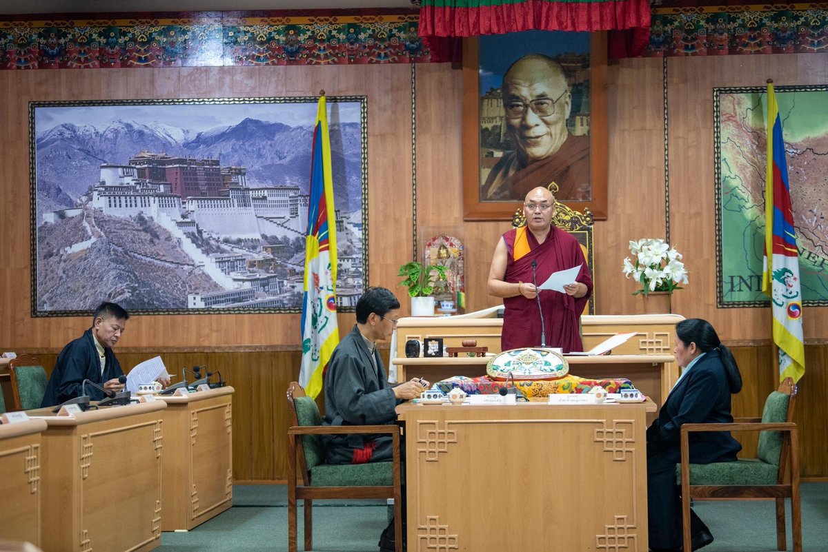 logyal143's tweet image. Tibetan parliament  adjourns due to  lack of quorum. The presence of two third majority of the House constitutes the quorum in the #TPiE 
In a meeting with Speaker, MPs boycotting the session called for substantiation over accusation against an MP meeting Chinese embassy staff.