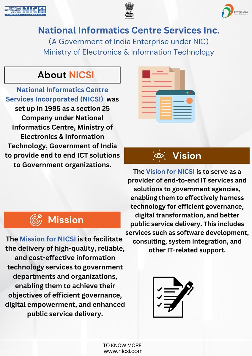 MeitY_NICSI's tweet photo. To Know More
https://t.co/7UFajNAkPE
@GoI_MeitY @NICMeity @_DigitalIndia
#NICSI #MeitY #DigitalIndia #GoI_MeitY #NIC https://t.co/YHFDHIZxnu