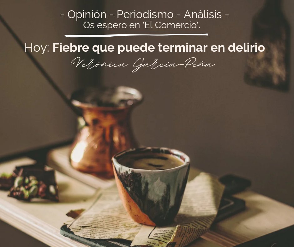 Veronica_G_P's tweet image. Hoy, en @elcomerciodigit, escribo sobre el poder de la #palabra (para lo bueno y lo malo) desde los #púlpitos. La palabra como arma. La palabra como fiebre que puede terminar en delirio.
✍🏻 elcomercio.es/opinion/veroni…
Disponible tanto en papel como en digital. También en #KioskoyMás.