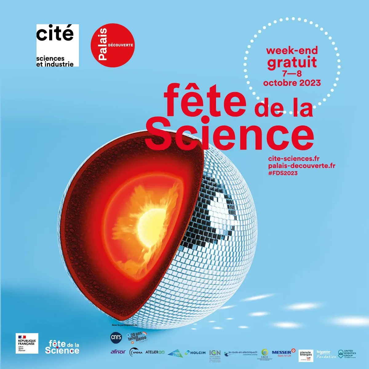 palaisdecouvert's tweet photo. 🎉 La #FêteDeLaScience se tiendra les 7 et 8 octobre cette année !
Exposés, stands, médiations en bord de Seine vous attendent pour ce week-end festif !
Gratuit, sur réservation.
@FeteScience @sup_recherche #FDS2023
https://t.co/oVogtlpo0Q https://t.co/CM1N0XYtg5