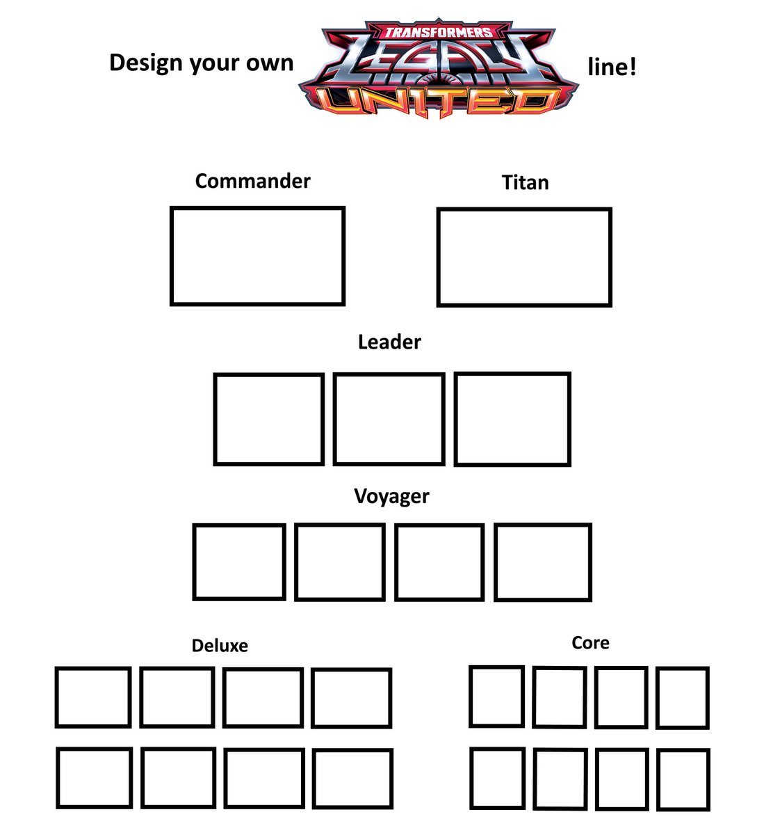 KeyliiPrillaman's tweet image. The design your own Transformers Legacy Line sheet is back! This time as a Transformers Legacy United one!
#digibash