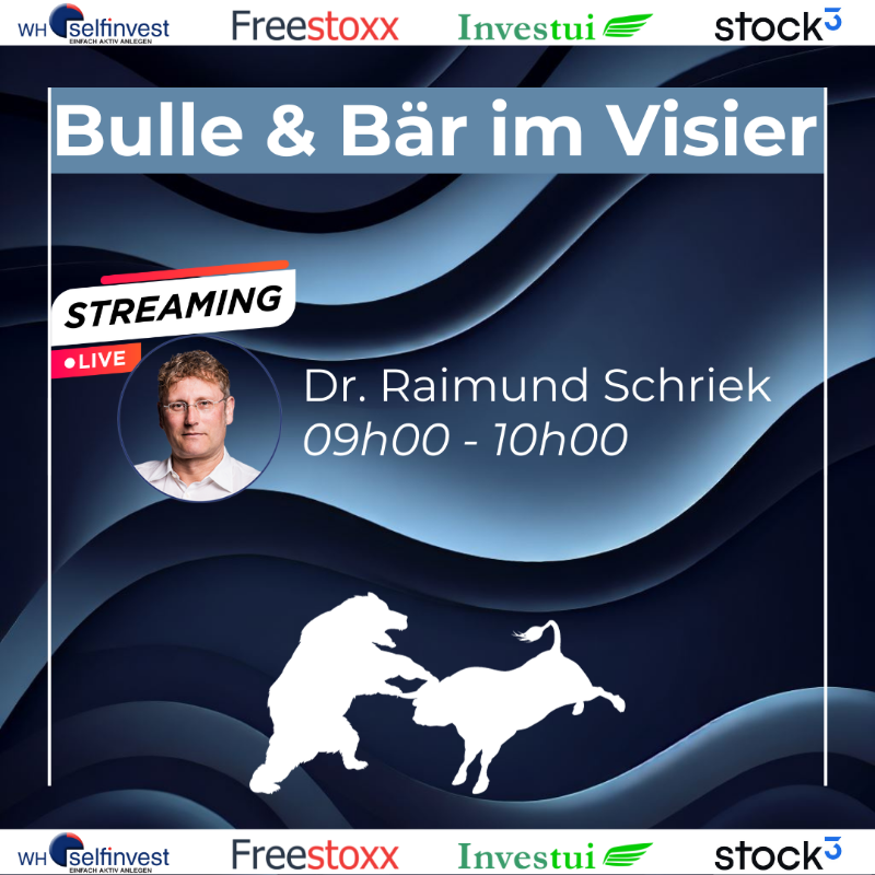 FreestoxxDE's tweet photo. 💥 Live von der #WorldofTrading: Bulle &amp; Bär im Visier. 

Zusammen mit @stock3com @WHSelfInvest_DE und @investui 

Gleich geht´s los mit dem ersten Top-Referenten!

Jetzt per Livestream dabei sein ⬇️

#Trading #Boerse #wot2023
