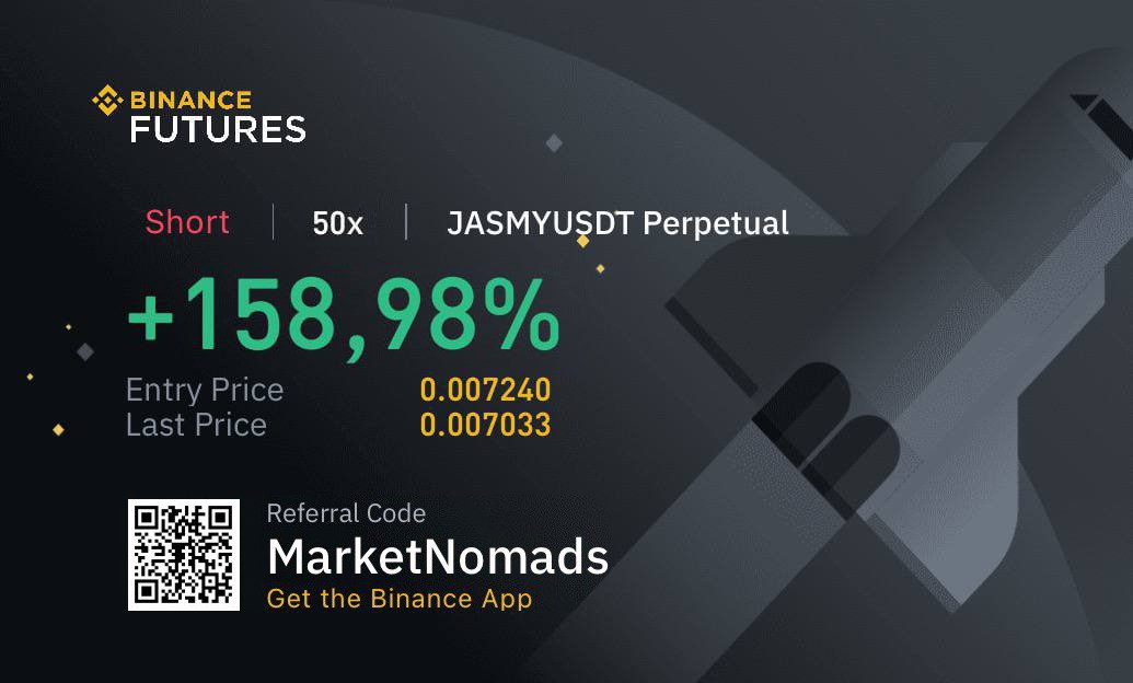 Proof of success is the foundation of Market Nomads' VIP Telegram group. Our signals have consistently generated profits in Binance Futures. Join our community and be part of the winning team. #MarketNomads #CryptoSignals #BinanceFutures #ProofOfSuccess #JoinTheRevolution