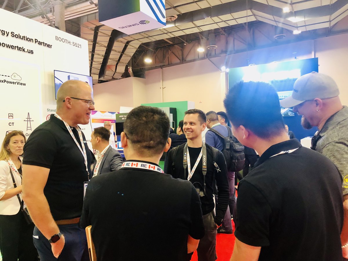 luxpowertek's tweet photo. #REplus23Β Throwback - DAY 2 π
On day 2, we've welcomed friends from #Tesla and creative content creators including @unpluggedtexan and #DIYSolarPowerwithWillProwse. We want to humbly thank everyone who has visited our booth 5521 with their curiosity, feedbacks, and inquiries! https://t.co/YS7AYFq2DW