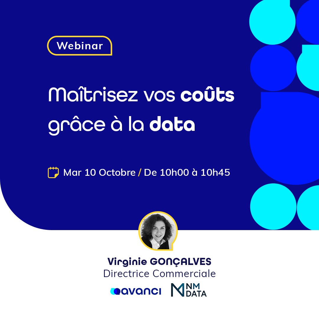 AgenceAvanci's tweet image. [WEBINAR] Face à l&apos;augmentation des coûts d&apos;acquisition, apprenez à optimiser votre budget et contrer l’augmentation 💰 grâce à la data et à la connaissance client 🚀  Rendez-vous le mardi 10 octobre à 10h pour notre webinar sur le sujet 👉 hubs.ly/Q0216Z3K0