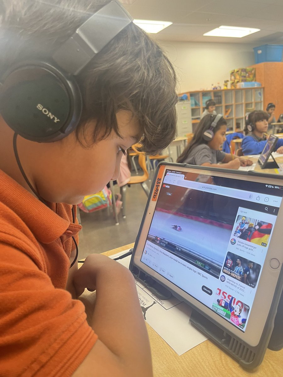 Emily_Agui2022's tweet photo. Force and motion unit: using US Olympics to learn about motion and then applying it via kinesthetic learning.   @MaggieCast33 @JessMCarrillo @ReyesElementary https://t.co/HTODnBzcvp