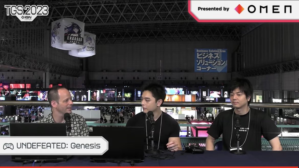 aizen76's tweet photo. うちの2名がインタビュー受けてます。

ずっと一緒に生中継＠TGS2023 DAY 2 https://t.co/a6RN3pDSFM @YouTubeより https://t.co/m1JiUlxFbw