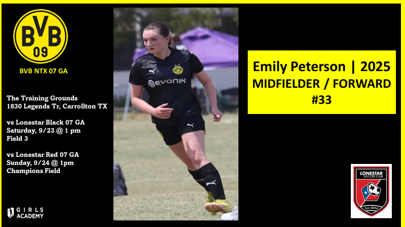 PeteEm33's tweet photo. Come watch us play Lonestar in the Frontier Conference at the BVB Training Grounds this weekend
@TopDrawerSoccer @PrepSoccer @ImCollegeSoccer @TheSoccerWire @ImYouthSoccer @grtorres @JREskilson @SoccerMomInt @bvbiantx @BVB07GA 
@GAcademyLeague @andy_kaasa https://t.co/xQ7Pw6yINv