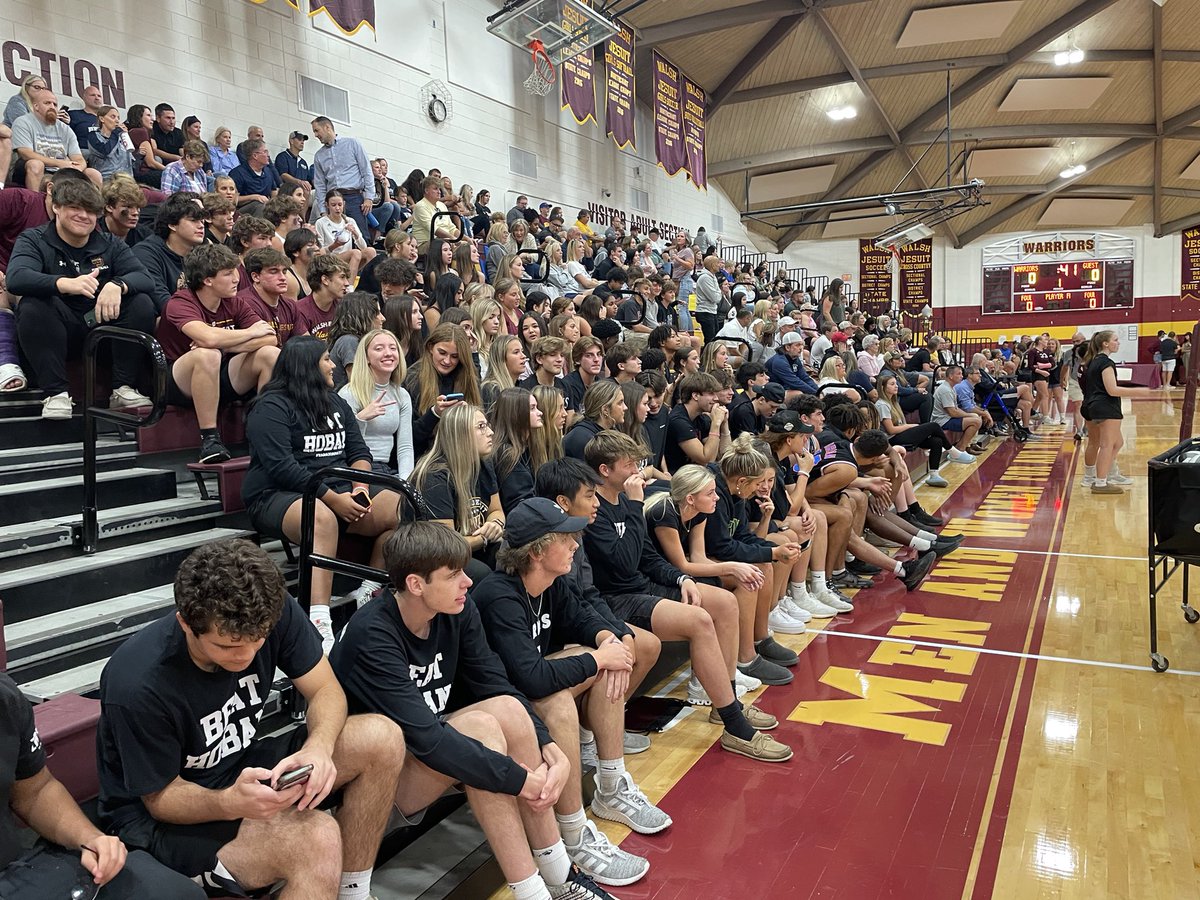 VB CYO Night in The Dome was epic! Images of a full house watching our Warriors take on Hoban! <a href="/WJWomensVB/">WJ Womens Volleyball</a>