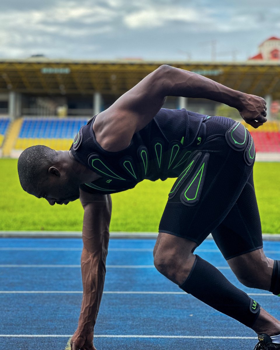 LilaAthletes's tweet photo. Suit up... and GO!
Swedish sprinter, Emmanuel Dawlson wears the Exogen Top, Shorts, and Calf Sleeves.
Find out why the world's top sprinters trust us.
https://t.co/P56KXPdoPD
.
.
.
#PoweredbyMicroloads #wearableresistance #LilaAthletes #sprinting #athletics #tracknation https://t.co/GOE6W8Hc4H