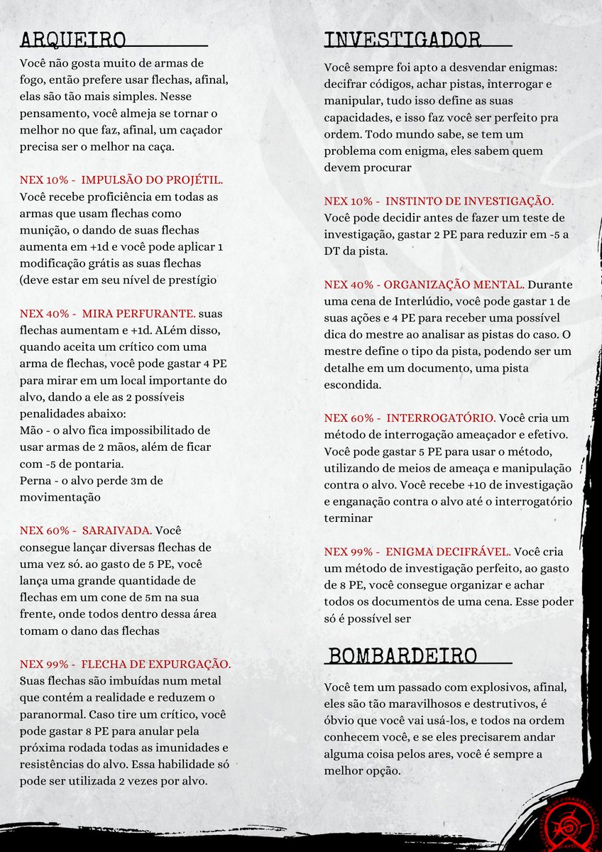 MrYouno_'s tweet photo. 💻 NOVAS TRILHAS DE ESPECIALISTA 💻
- DÚVIDAS NA DM!
#OrdemParanormalQuarentena #OrdemParanormal #OPQ #OSNI #SDOL https://t.co/1hSD9mD6Vg