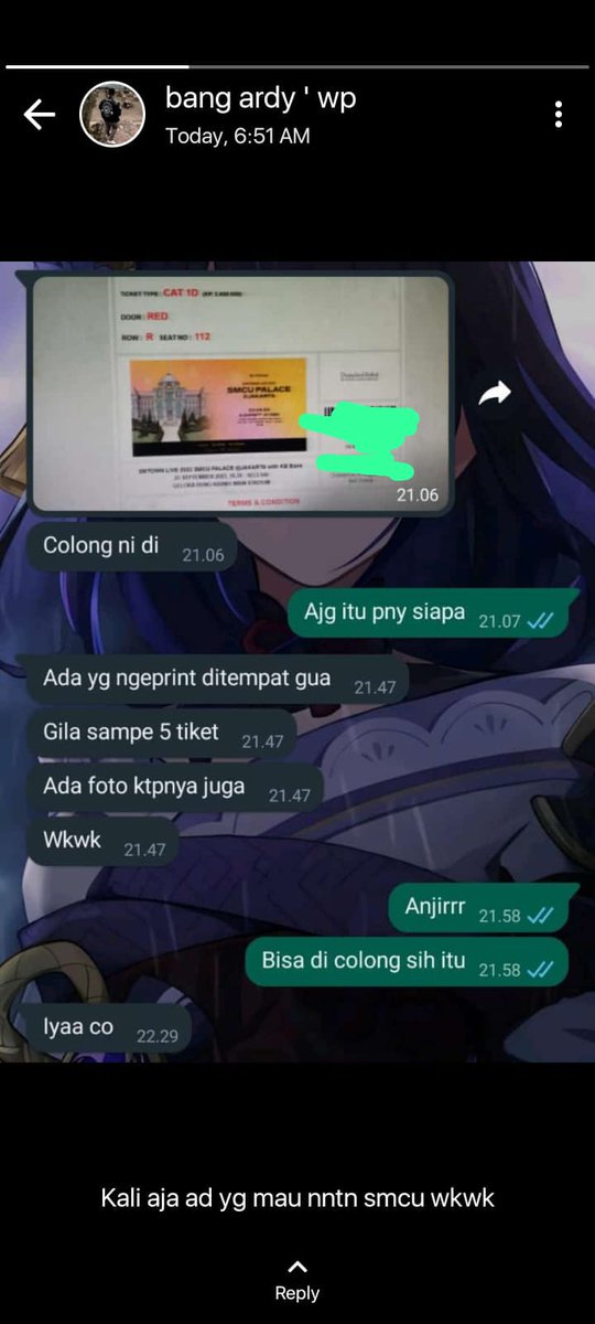 HATI HATI GUYS BUAT YANG PRINT TIKET SMTOWN DI FOTOCOPY. ini dapet dari grup. Jahat banget😭😭😭