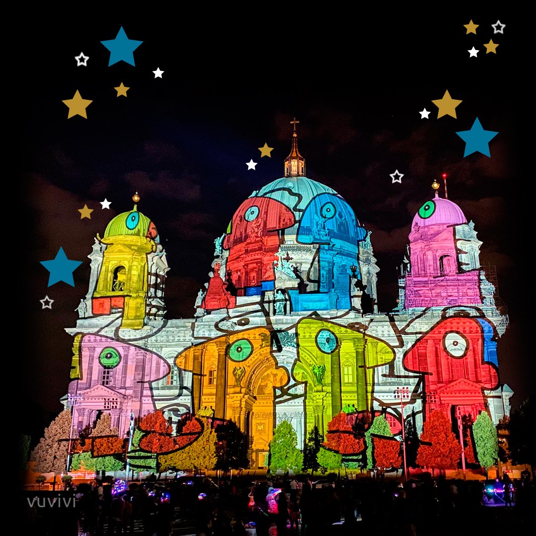 vuvivi_de's tweet photo. The Festival of Lights will take place in Berlin again this year. The light spectacle will take place from October 6 to 15, 2023. #germanywithkids #berlin #festivaloflights https://t.co/x1do1Y90iE