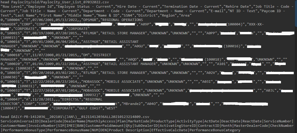 vxunderground's tweet photo. Hello, prepare yourself for another long post about the new T-Mobile breach and a mistake that we made.

Mistake: Employee PII was leaked, NOT customer PII. This is the 2nd time a T-Mobile breach has exposed T-Mobile employees.

We've had a large number of people asking how we knew about the T-Mobile breach and, is is tradition, we knew because the people responsible for it (leaking) notified us. However, it is already being discussed on forums.Unlike previous times we're given information prior to it's "official" media announcement, we can do more than "trust me, bro".

The breach was performed by an individual named "Doubl". The information was leaked by an individual named "Emo". 

Oh, and hi Emo :)

The T-Mobile breached occurred in April, 2023. Data from the breach was not shared until September 21, 2023 (today, as of this writing). This breach occurred shortly after the 2nd breach of this year, which occurred in March, 2023. We do not know why it took the Threat Actor(s) several months to leak the data, we can only speculate, so we will not =D

The leak was shared on the infamous BreachForum, information from the database is publicly available and is already being disseminated throughout Telegram and Discord.

The information from the leak is very large and we would not be able to sufficiently detail everything leaked in text because it is multiple databases. See attached image for a list of all data leaked.

Image 1. Data from the leak. It is censored to protect employees.

Image 2. List of database rows leaked