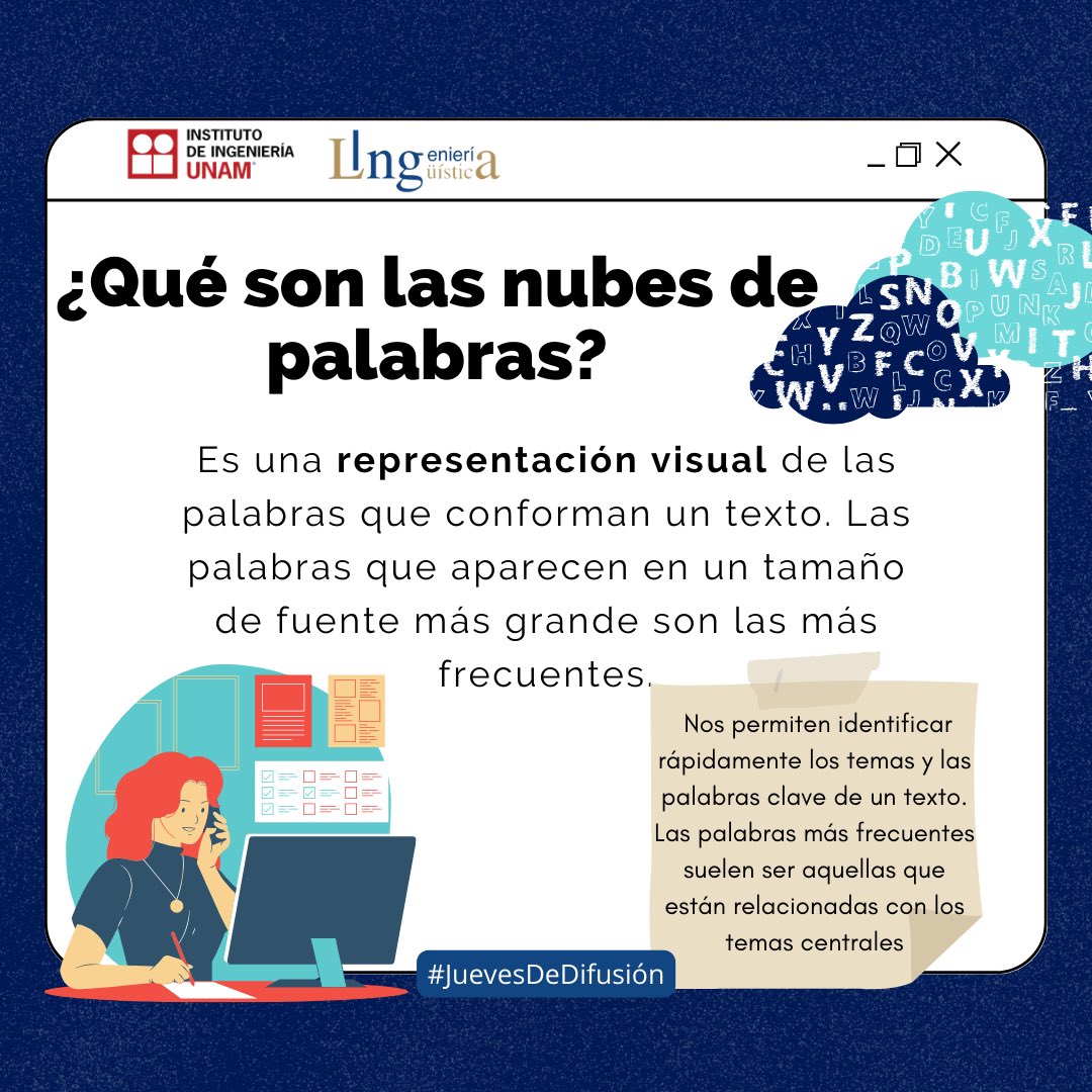 GIL_UNAM's tweet photo. Hoy en #JuevesDeDifusión veremos que relación tiene Taylor Swift y la lingüística computacional. 
¿Qué palabras usaron para sus Friendship Bracelets? Dejanos tus comentarios.
#GILUNAM https://t.co/37o6CcL04f