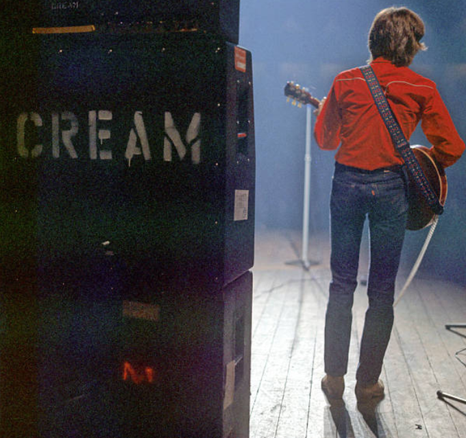 Eric Clapton at Cream's farewell concert at the Royal Albert Hall