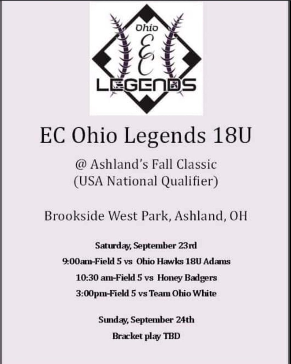 SamWoodsSB2026's tweet image. Excited to sub for @OhioLegends18u this weekend in Ashland, great coaches! #ChallengeAccepted #playingup 
@AshlandUSball @TiffinUSoftball @BGSUSoftball @Paige_McMenemy @StingraysOhio @PAStingray08 @D1Softball @SoftballDown @OhioBobcatSB