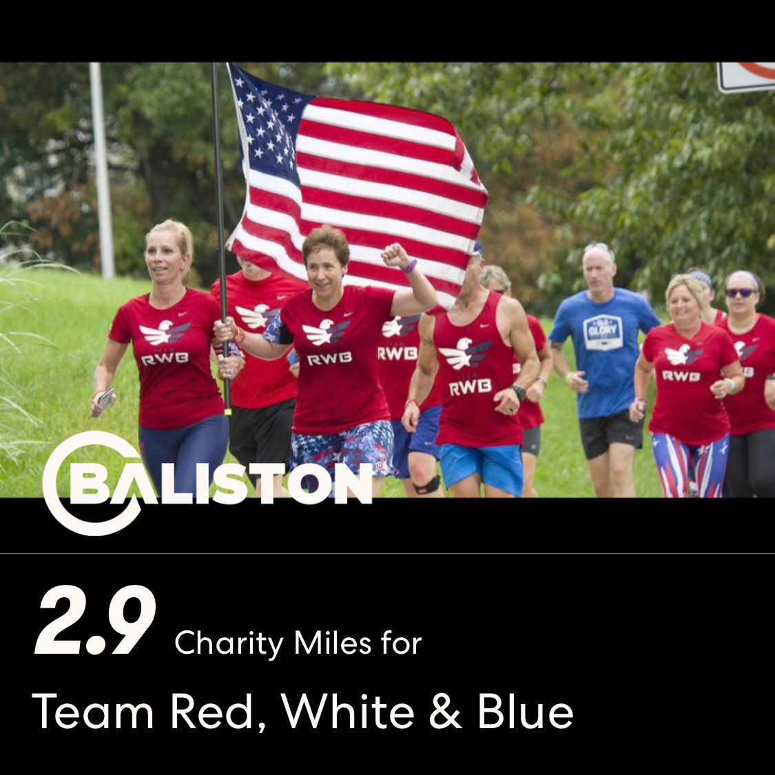 GroveAyers's tweet photo. Today’s #CharityMiles #ExtraMileChallenge miles were 2.9 @CharityMiles for @TeamRWB 🇺🇸 in solidarity with the inspirational @julesdaigle67 If you’re in a position to do so, please click here to sponsor me. 🫡
https://t.co/0KI7S39AV5 https://t.co/erBG3Rr6zR