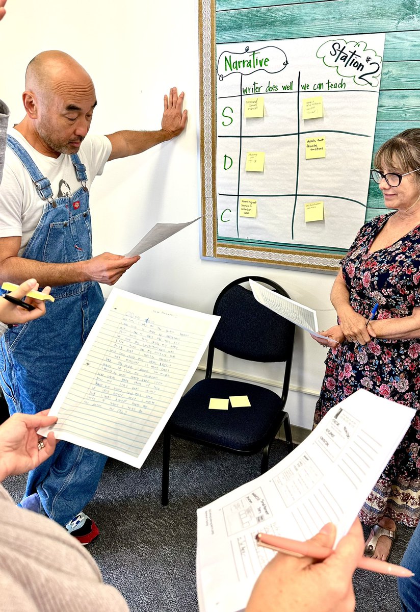 momentum_teach's tweet photo. Hot tip from your friends at Momentum: 
When considering ways to help the individual writer in a conference, look at their challenges through the lenses of structure, development, or conventions, like these teachers in Palos Verdes today. https://t.co/vsXCU3oBhz