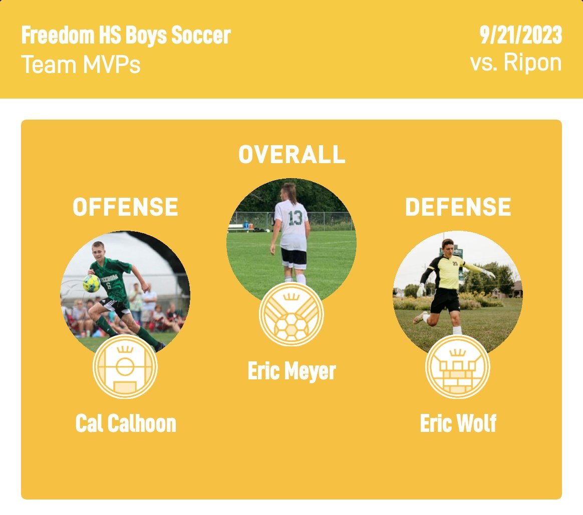 fhsirishsoccer's tweet image. Exciting game for Parent's Night that ends in a tie. Thank you parents for everything you do! Goal by Cal. Congratulations to Eric, Cal and Eric for leading us tonight. Well done boys. Let's go Freedom! 🍀⚽️ #irishon3