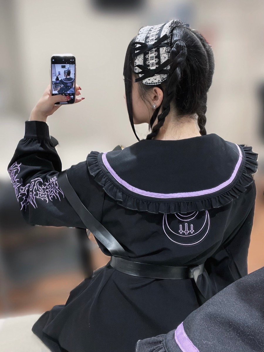 再販】 22日21:00- 「KIKANJU」 セーラー襟フリルワンピ 取り外し可能