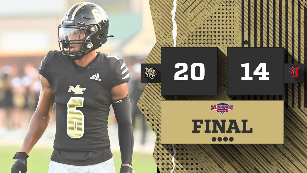 FB | FINAL: Northeast 20, Itawamba 14.

Comeback. Complete.

#NEMCC scores 2️⃣0️⃣ unanswered points &amp; gets an interception with less than a minute left to wrap up a BIG rivalry win!!!

The Tigers are back on the road next week with a trip to Mississippi Delta.

🐯 #TigerTown