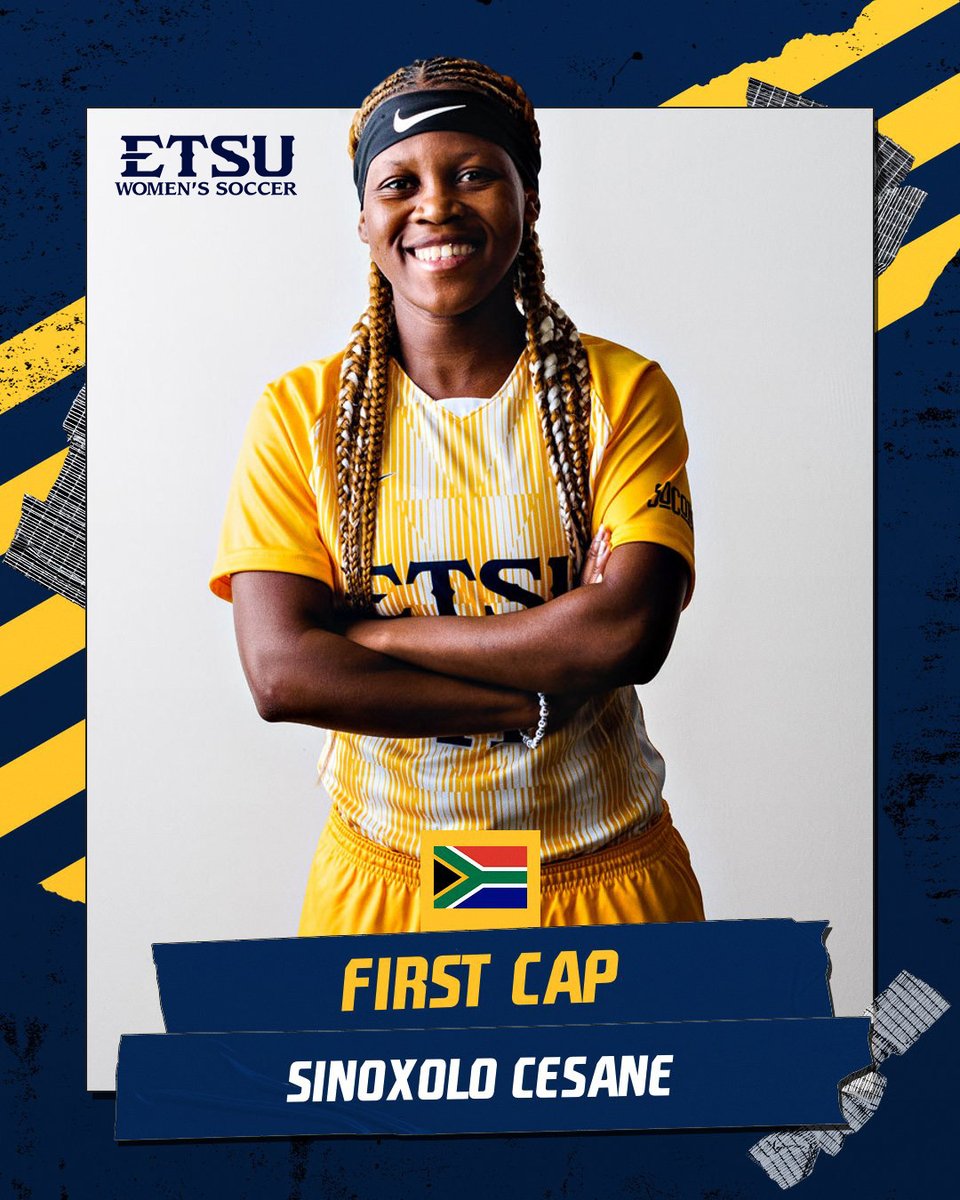 Congrats to 𝙎𝙞𝙣𝙤𝙭𝙤𝙡𝙤 𝘾𝙚𝙨𝙖𝙣𝙚 on your first cap in tonight's game vs. @USWNT❗️ 

#BucsGoBeyond | #ETSUTough 🏴‍☠️