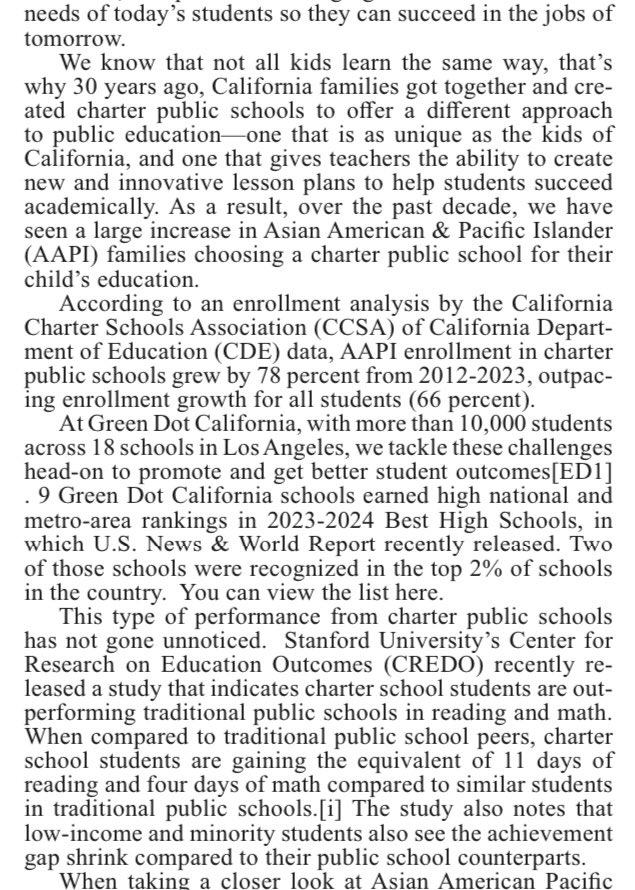 greendot_ca's tweet image. Our President and CEO @cdejesusgdps writes about how charter schools are bringing quality education to all students! 

Read how charter schools are leveling the playing field, with a special focus on Asian Pacific Islander students. #EducationEquality 

(Via @newsphilippine)