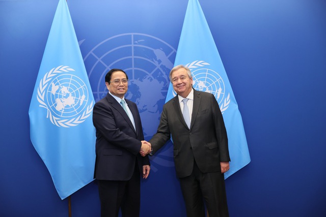 #PMPhamMinhChinh meets <a href="/UN/">United Nations</a> Secretary-General António Guterres en.baochinhphu.vn/prime-minister…
#UNGA78