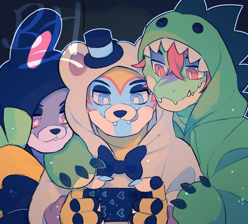 Freddy, monty, bonnie are so cute and adorable also this is not mine I found it on Instagram😍💙💙💙