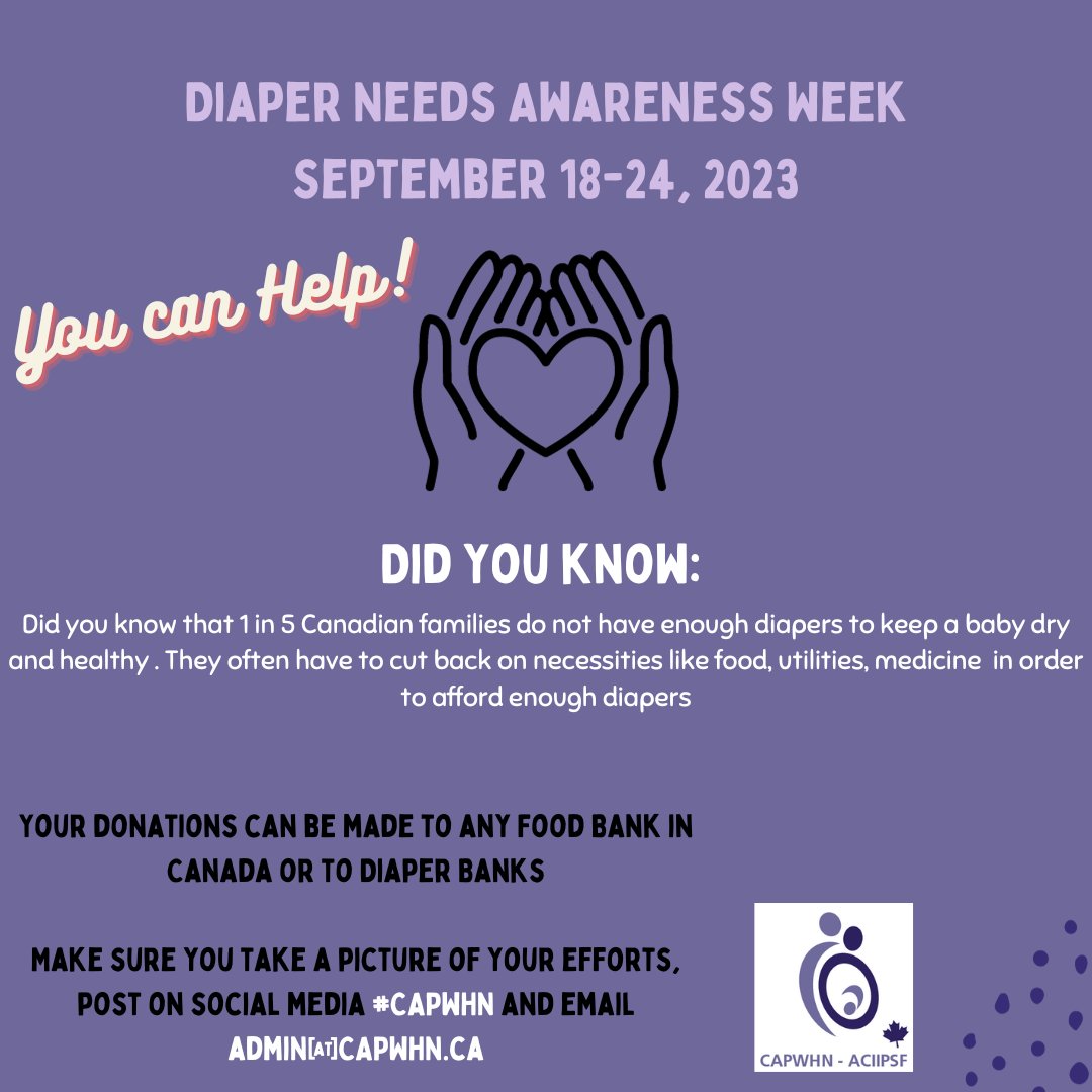 CAPWHN's tweet photo. Spread the word far and wide! Share this post with your network, including obstetricians, midwives, family physicians, and administrators. Together, we can make a meaningful impact on our communities. Don't forget to share your pictures in the comments! #CAPWHN #2023diaperdrive https://t.co/f4orguV4t4