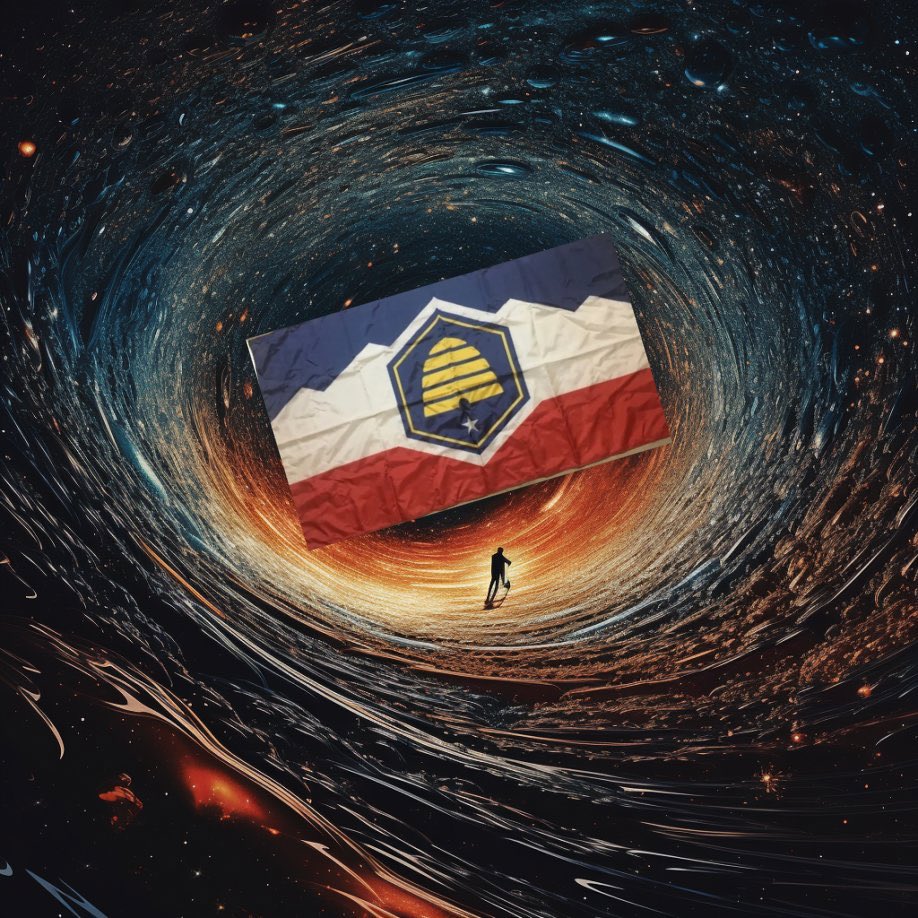 RestoreUtahFlag's tweet photo. Who else daydreams about the new #Utah flag getting sucked into a black hole never to be seen again?
#restoreutahsflag #utahflag #flag #oneutah #oneutahoneflag https://t.co/HzXjjy7uiX